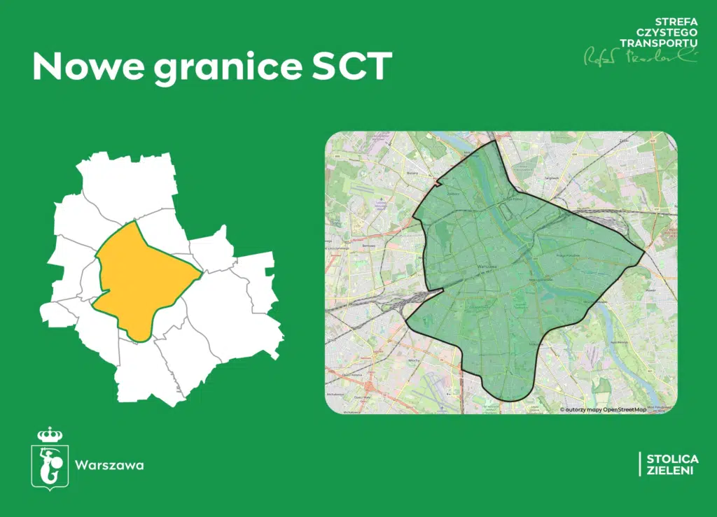 Strefa Czystego Transportu (SCT) w Warszawie.